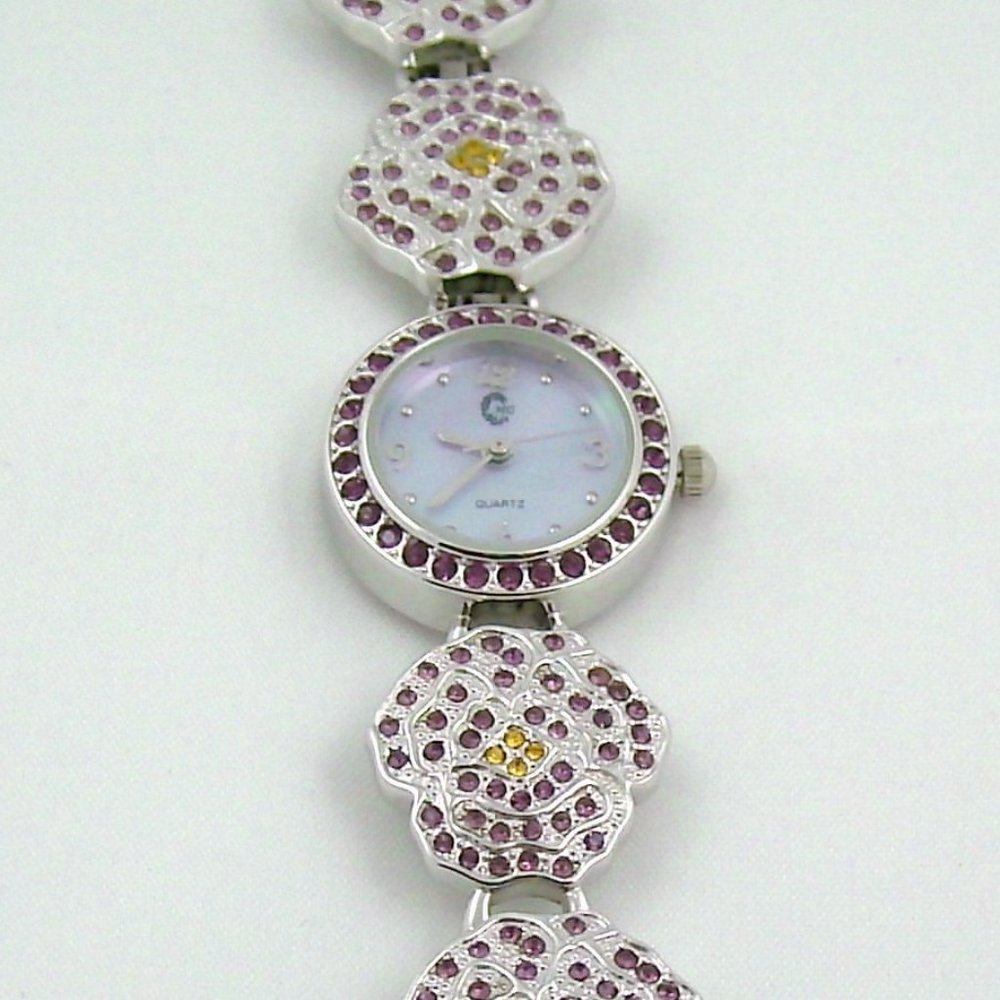 Maryellen Gor Crystal Floral Watch - Picture 7 of 7